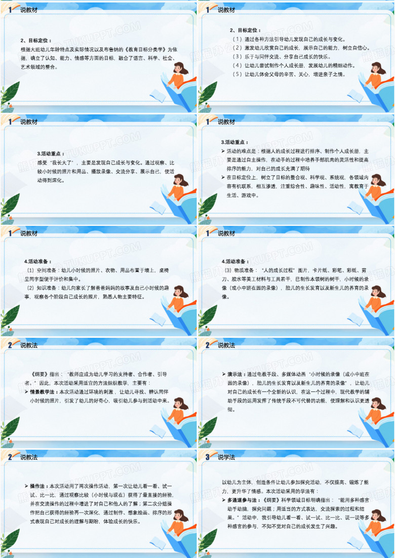 幼儿园教师说课培训该如何说课PPT模板(图3)